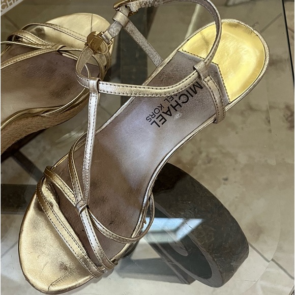 MICHAEL KORS metallic leather wedge espadrille - Picture 7 of 7